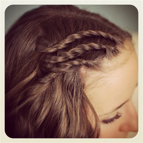 Triple Lace Side Twists and Bonus Video by Twins - Cute Girls Hairstyles