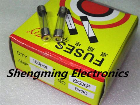 100PCS 6A 250V Quick Fast Blow Glass Tube Fuse 6x30mm F6AL250V | eBay