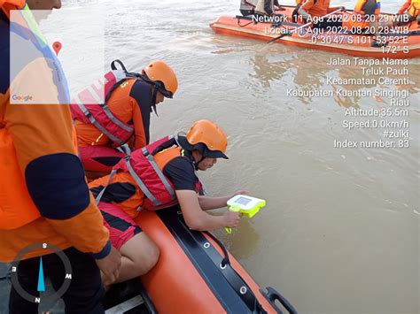 Bocah Perempuan Tenggelam Di Sungai Batang Kuantan Tim SAR Gunakan