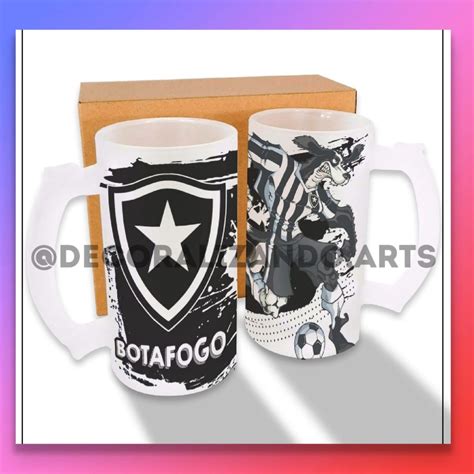 Caneca De Chopp Personalizada Do Botafogo Shopee Brasil