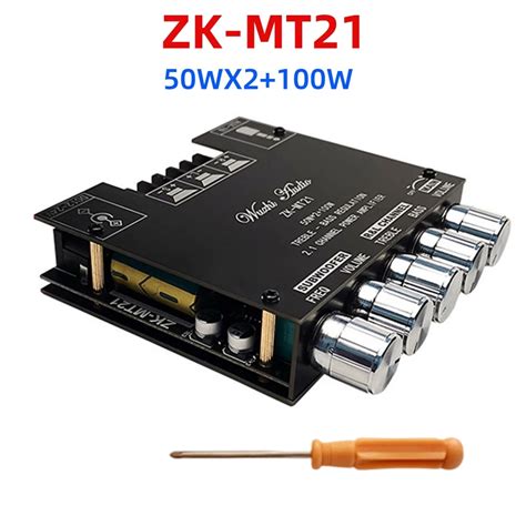 ZK MT21 Subwoofer Digital Power Amplifier Board 2 1 Channel Stereo