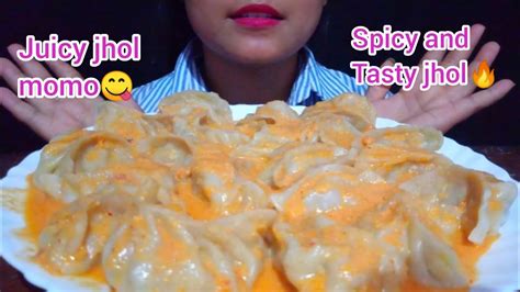 Juicy Jhol Momo Eating Challenge 🔥😋 Juicy Momo With Spicy And Tasty