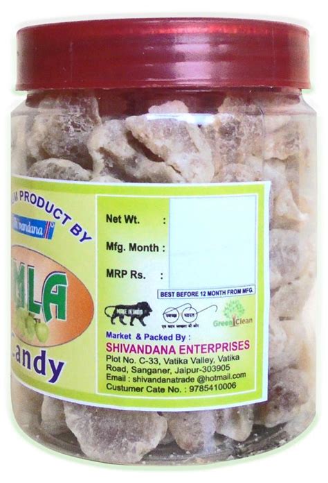 Premium Quality Pure Dried Dry Sweet Amla Sweet Candy Indian