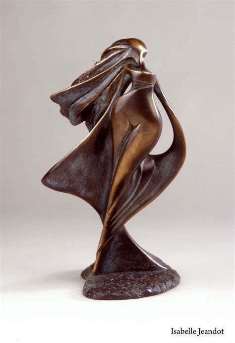 L Veil Bronze Isabelle Jeandot Sculpture En M Tal Sculpture En