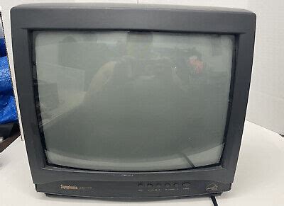 Symphonic CRT TV Retro Gaming Television Vintage 13 Screen 90 S 1999