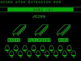 AXR1 Demo - Acorn Atom - Games Database