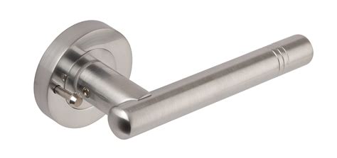 Clipper Lever Door Handle On Round Concealed Rose Satin Chrome 3629 Direct Door Handles