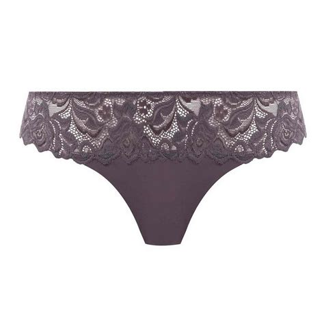 Tanga Gris En Nylon Wacoal Lingerie Lemon Curve