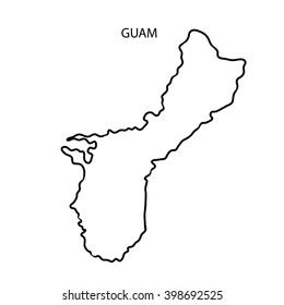 Guam Map Outline