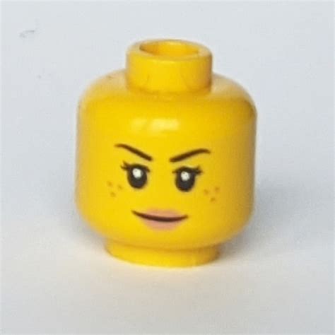 Lego Part Cpr Minifig Head Rivera Eyebrows Freckles