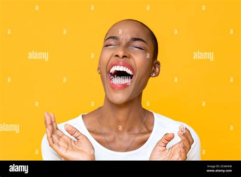 Woman Laughing Out Loud Hi Res Stock Photography And Images Alamy