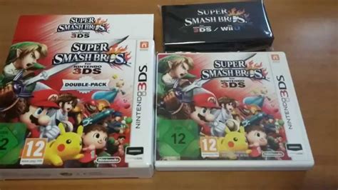 Unboxing Super Smash Bros 3ds Double Pack Le Ita Youtube