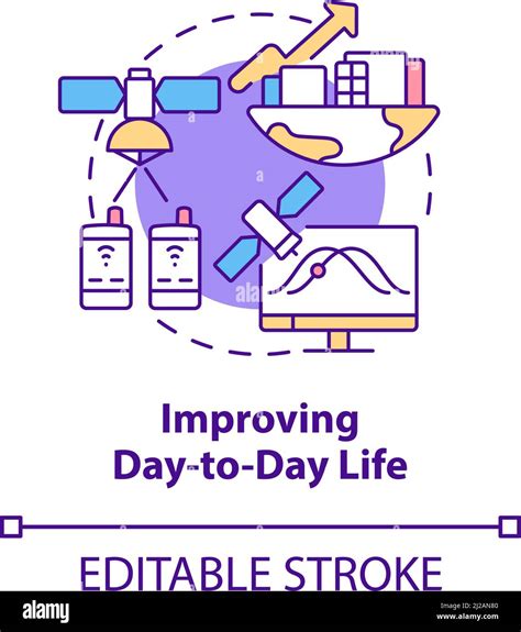 Improving Day To Day Life Concept Icon Stock Vector Image And Art Alamy