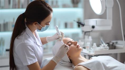 Premium Photo Cosmetologist Doctor Dermatologist In A Beauty Clinic