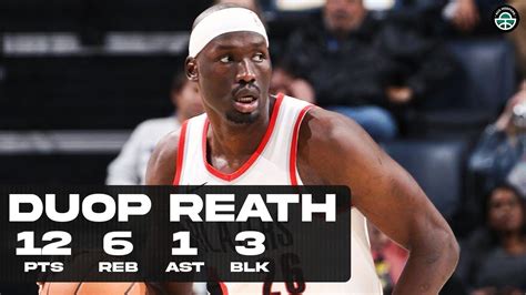 Duop Reath Drops Pts Vs Grizzlies Full Highlights Youtube