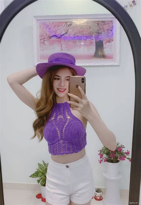 mẫu bikini handmade màu tím đẹp 5giay