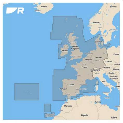 Raymarine Lighthouse Chart R70794 WEU Western Europe SD Card