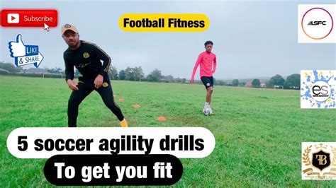 Soccer Agility Drills With Football And Cones Soccer Fitness And Speed Drills With Ball 2020