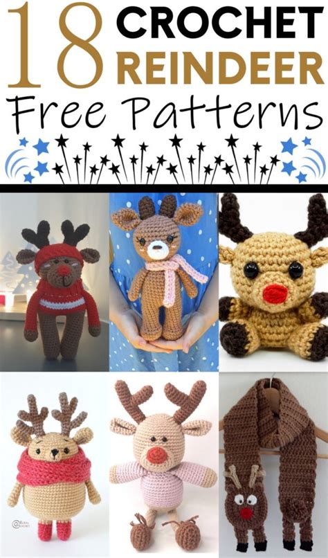 Fun Crochet Reindeer Patterns For Holiday Season Clairea Belle Makes