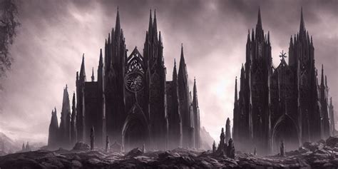 KREA AI - dark gothic cathedral, gothic architecture, at the...