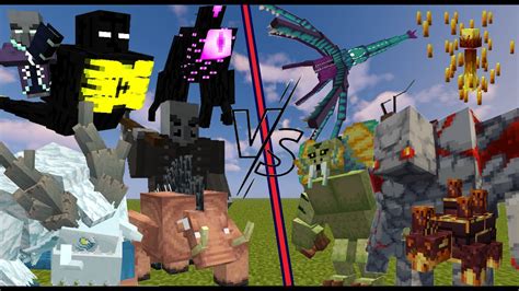 Minecraft Mobs Battle Part 2 Dream Craft Battle Youtube