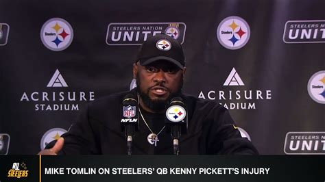 Steelers Hc Mike Tomlin On Kenny Picketts Injury Video Dailymotion