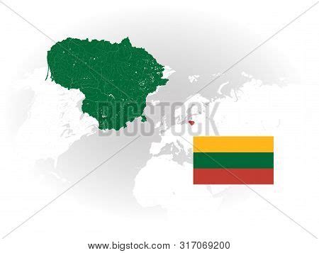 Map Lithuania Rivers Vector & Photo (Free Trial) | Bigstock