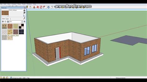 Simple 3d House Modelling In Sketchup 8 Part 6 Youtube