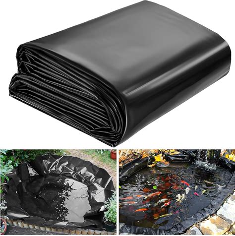 Amazon Aldmio X Ft Pond Liner Hdpe Thickness Fish Pond