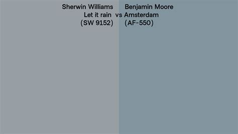 Sherwin Williams Let It Rain Sw 9152 Vs Benjamin Moore Amsterdam Af