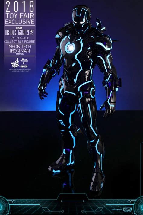 Hot Toys 鐵甲奇俠2創戰光速藍Neon Tech Iron Man Mark IV 1 6合金人偶 Toys Zone D 玩具兄弟 Figures Price