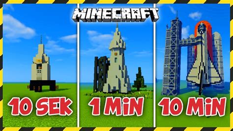 Minecraft Budujemy Rakiet W Sekund Minut I Minut Youtube