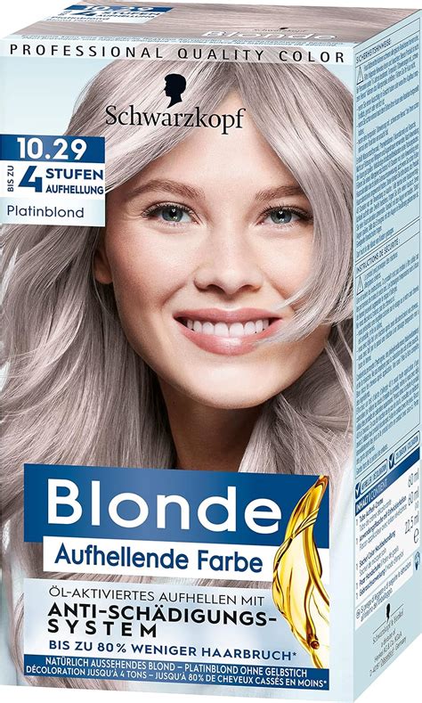 Blonde Aufheller Platinblond Ml Haarf Rbemittel F R L