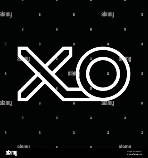 Xo Logo Monogram With Pillar Shape White Background Design Template Stock Vector Image And Art Alamy