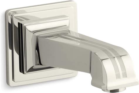 Kohler K 13139 B SN Pinstripe Wall Mount Bath Spout Vibrant Polished