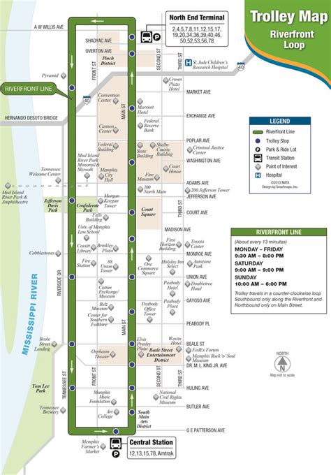 Mata Memphis Area Transit Authority Riverfront Line Memphis