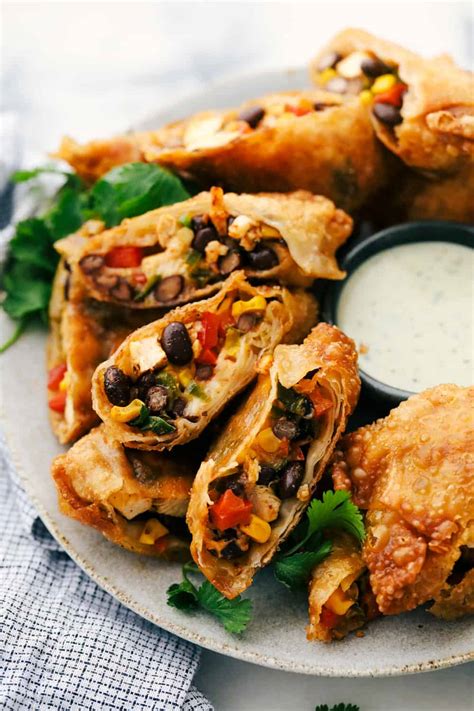 The Best Southwest Chicken Egg Rolls Recipe Ocean