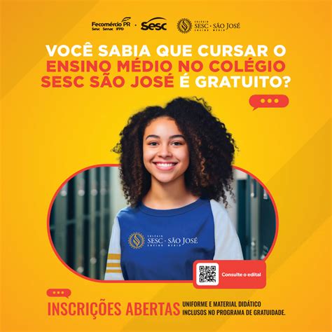 Sesc Pr Oferta Bolsas De Estudo Para O Ensino M Dio Em Curitiba Sesc