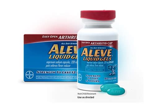 Aleve® 12-Hour Pain Relief with Arthritis Cap | Aleve® Liquid Gels