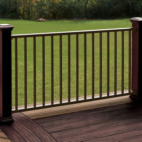 Trex Trex Signature 8 Feet X 42 Inches Bronze Aluminum Deck Rail Kit In The Deck Railing Systems