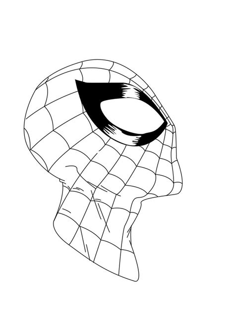 Spiderman Head Drawing | Free download on ClipArtMag