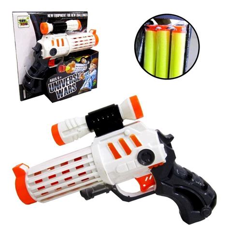 Kit 2 Pistola Nerf Arminha Mira E 26 Dardos Tiro Ao Alvo