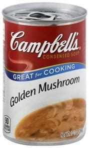 Campbells Condensed, Golden Mushroom Soup - 10.5 oz, Nutrition ...