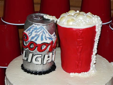 Coors Light Birthday Cake