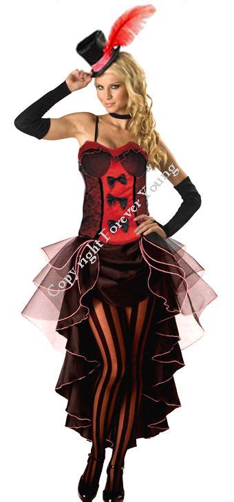 Burlesque Moulin Rouge Fancy Dress Costume Can Can Girl Dance Outfit