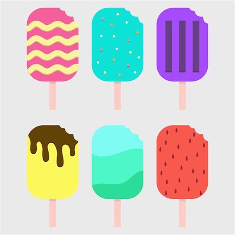 Premium Vector Ice Creams