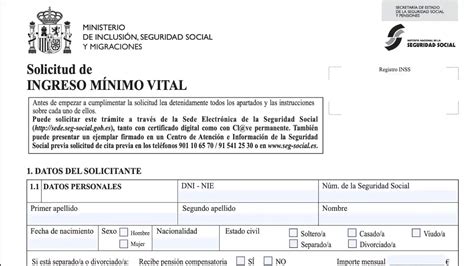 Cómo rellenar la solicitud del Ingreso Mínimo Vital