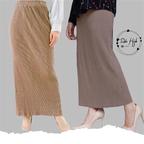 Jual ROK SPAN PLISKET LIDI ROK PLISKET SPAN Shopee Indonesia