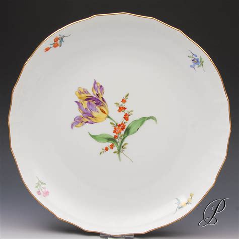 Kuchenschale Meissen Im Dekor Blume Porzellan Porcelain