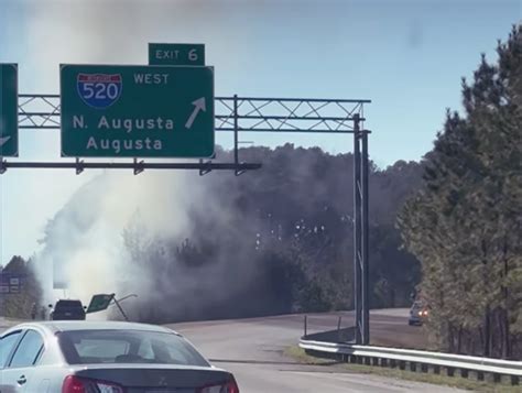 Interstate Driver Dies After Hitting Sign And Trees In Aiken County The